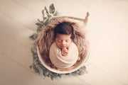 gorgeous burgundy deep two tone fur fabric with baby girl by custom photo props