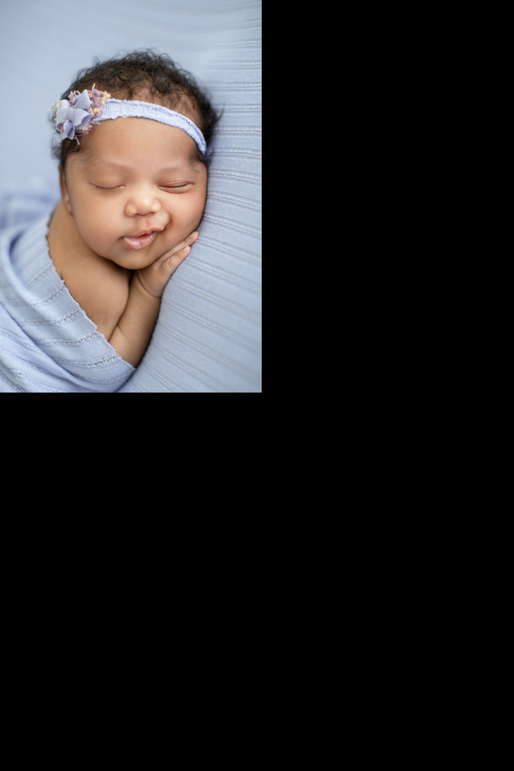 Blue Posing Fabric for Newborn Poser | Hydrangea