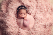 pink newborn baby girl photo prop set
