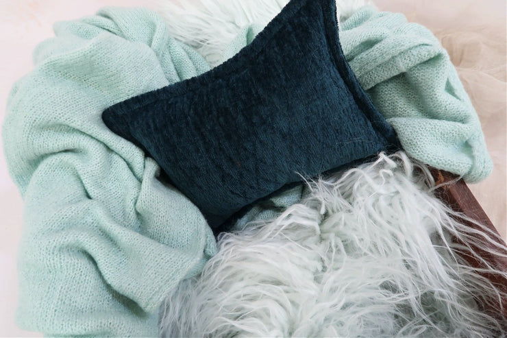 newborn stretch wrap with pillow, fur and stretch swaddling wrap