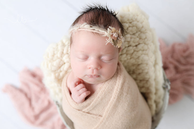 Small Baby Headband Photo Prop | Elizabeth