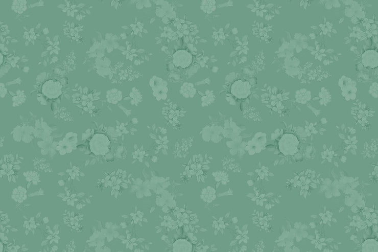 pretty grass green light painted flowers on photography backdrop or floor for baby or maternity photos