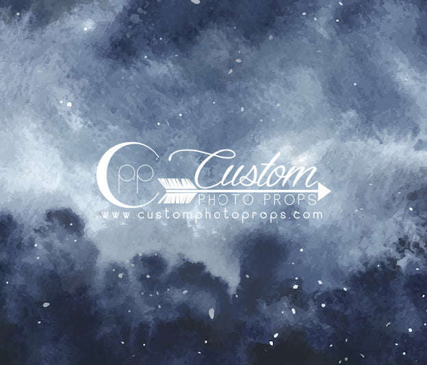 blue cloudy sky photo backdrop by custom photo props