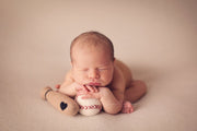 baseball and felted ball for newborn baby boy pictures
