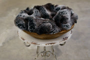  Black Chinchilla Vegan Fur Fabric for Newborn Photography 
