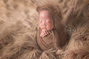 Cobbler Ombre Vegan Faux Fur Photo Prop for Newborns