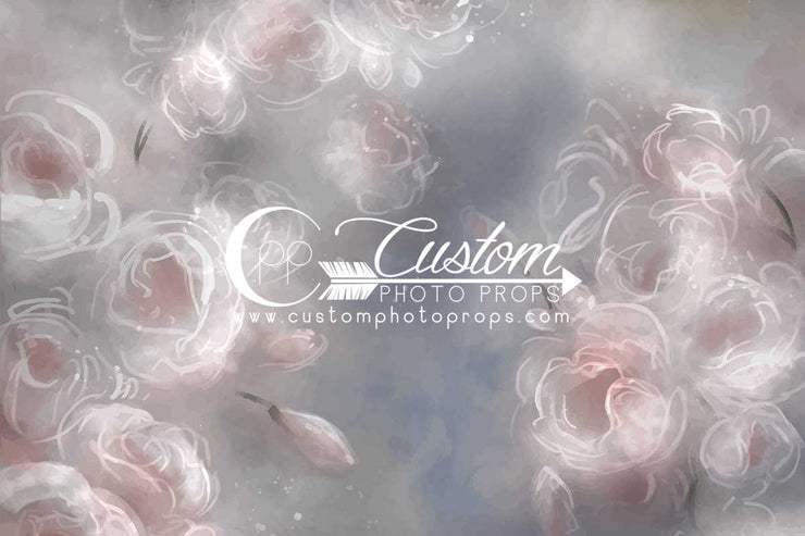 newborn baby flower backdrop by custom photo props