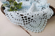 baby blue newborn photo prop or cotton doily by custom photo props