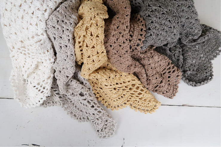 Cotton Crochet Newborn Layer | Natural Tones