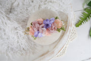 larger newborn baby girl flower headband by custom photo props