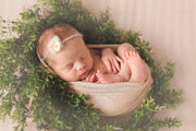 Neutral Newborn Baby Swaddling Photo Prop