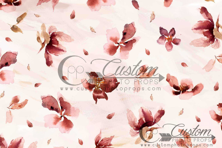 Pink Floral Backdrop | Windy Garden 1